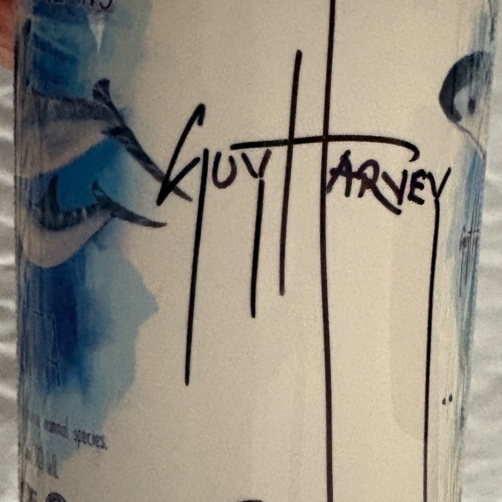 AUTOGRAPH GUY HARVEY SAVING OUR OCEANS SEAWORLD MUG